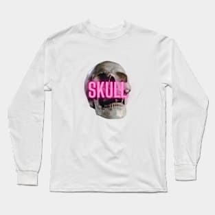 Skull with neon Long Sleeve T-Shirt